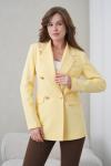 4 Düğmeli Kruvaze Kadın Ceket Limon