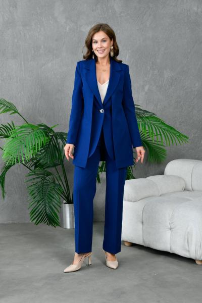 Aller Çıtçıt Düğmeli Kadın Takım Elbise Lacivert