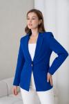 Gold Düğmeli Kadın Ceket Saks Mavisi