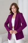 Gold Düğmeli Kadın Ceket Lavanta