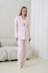 İncili Süslemeli Kadın Takım Elbise Açık Pembe