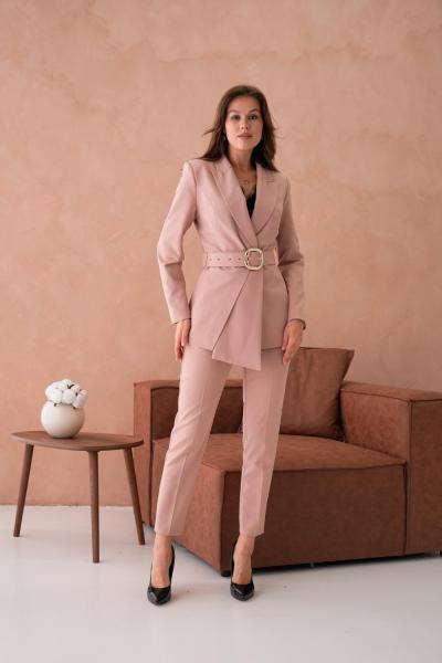 Kemerli Aller Kadın Takım Elbise Bej