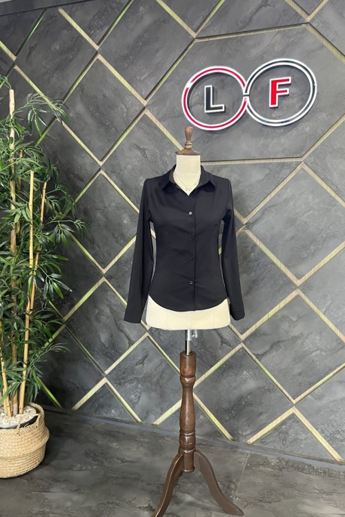 Klasik Silm Fit Gömlek Siyah