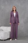 Şalyaka Toka Detay Kadın Takım Elbise Lila