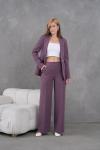 Şalyaka Toka Detay Kadın Takım Elbise Lila