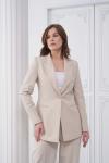 Tek Düğmeli Kadın Takım Elbise Bej