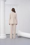Tek Düğmeli Kadın Takım Elbise Bej