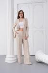 Tek Düğmeli Kadın Takım Elbise Bej