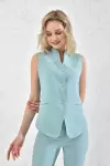 Çıtçıt Yelekli Kadın Takım Elbise Mint Yeşili