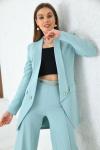 Zincirli Bol Paça Pantolon Mint Yeşili Mint Yeşili